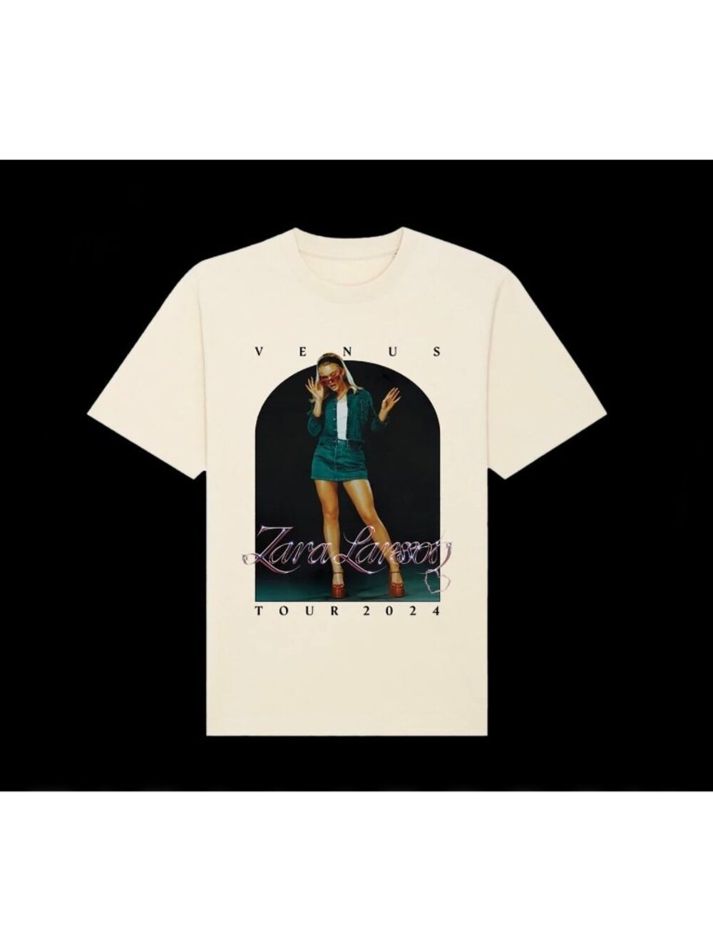 NEW Zara Larsson US/CA 2024 Venus Tour Short Sleeve T-Shirt - Size: Medium